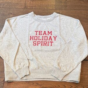 Gray Team Holiday Spirit Sweatshirt